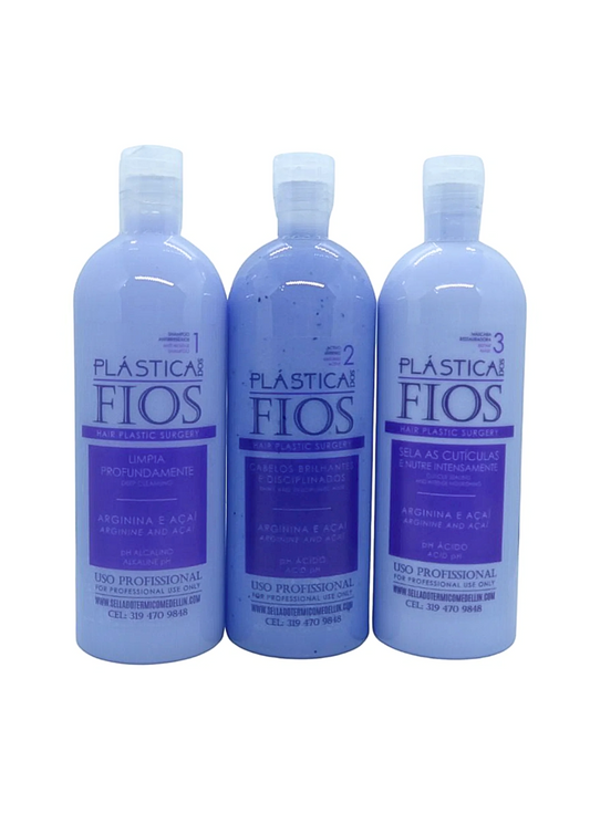Kit 3 Pasos 500ml - Plástica dos fios